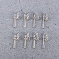 thumbnail image 3 of 100 Crochets de Rideaux en Métal Accessoires de Rideaux Ruban d'En-tête de Rideaux en Métal (Argent), 3 of 9