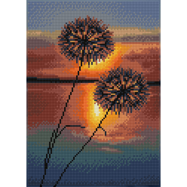 Diamond Dotz African Sky Painting Kit - Adult Diamond Art Craft With Full Drill Design