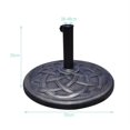 thumbnail image 3 of CHUANK Rarebuyz Base de Parapluie Support Robuste Rond 22 Pouces, 3 of 7