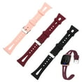 thumbnail image 1 of Miangastore Replacement Watch Bands Wine Red 3Pcs Sweat Proof Comfortable, 1 of 8