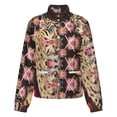 thumbnail image 5 of Jackets for Women Winter Coat Jackets Flannel Stand Collar Jacket(Leopard Yawns Faces Obscured Art,Size:S-4XL), 5 of 7