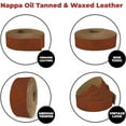 thumbnail image 4 of ELW 5-6 oz 2-2.4mm Nappa Oil Tanned & Waxy Finish Leather Belt Grade Straps  Size: 5"x84" 12.7x213cm  Canyon Color  Full Grain Craftsman A/B Grade Natural Cowhide, DIY, Crafting, Strips, 4 of 7