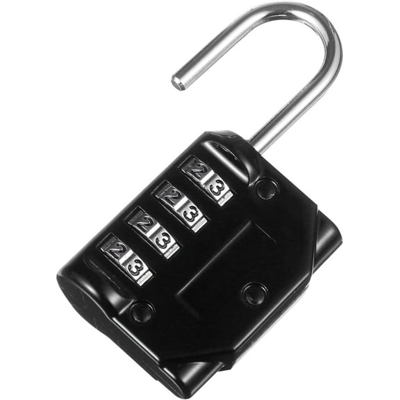 1pc Combination Lock Padlock Travel Door Lock Cabinet Door Lock Mini Suitcase Mini Luggage Lock Door Padlock Small Padlock for Luggage Four-Digit Password Padlock Durable Padlock