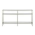 thumbnail image 4 of Evelyn&Zoe Sivil 55" Wide Rectangular Console Table, Satin Nickel, 4 of 9
