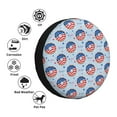 thumbnail image 4 of Naloa Donut with the USA Fag PVC Leather Spare Tire Wheel Cover for Car Truck SUV Camper Trailer Universal Fit many size16 inch, 4 of 6