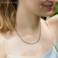 thumbnail image 3 of 555jewelry 1.2mm Stainless Steel Snake Chain Necklace for Men & Women, Stainless Steel Necklace for Men, Classic Necklace for Women, Simple Thin Delicate Chain Necklace, Coffee, 16 Inch, 3 of 6