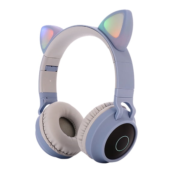 Bluetooth Headphones Over Ear, 65H Playtime and 6 EQ Music Modes Wireless Headphones with Microphone, HiFi Stereo Foldable Lightweight Headset, Deep Bass for Home Office Cellphone PC Ect.,Blue