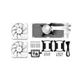 thumbnail image 7 of iBUYPOWER - AW4 240mm Radiator CPU Liquid Cooler (2 x 120mm Core Fans) with RGB Display - White, 7 of 7