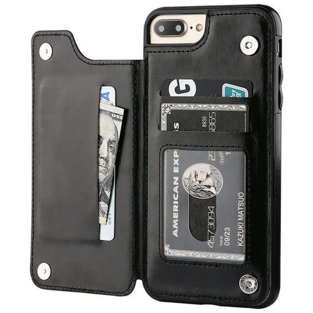 Fundas trasera de cuero para Samsung Galaxy S21 S20 FE 2022 S22 Ultra S10 Lite S10e S9 S8 Plus S7 Edge, billetera con tapa y tarjetero,funda de teléfono QYM unisex