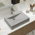 thumbnail image 3 of Karran Usa SQS100WH Sternhagen 24-1/4" Rectangular Quartz Composite Vessel Bathroom Sink -, 3 of 5