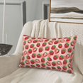 thumbnail image 5 of Lsque Cute Strawberry Pattern Pillow Case – Soft & Cozy Throw Pillow Cover, Hypoallergenic Cushion Case for Sleeping Women with Envelope Closure-, 5 of 6