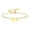 A, variant on Initial Love Heart Bracelet for Women Stainless Steel Adjustable Extender Chain Personalized 26 Letters A-Z Alphabet Jewelry N