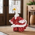 thumbnail image 2 of AZXY Christmas Porch Goose Outfit, 23" Fade‑Proof Wear for Porch Goose, Goose Clothes for Cement Goose, Goose Clothing for Goose Statue,Winter Xmas Decor for Yard Lawn Front Porch Patio Garden, 2 of 8