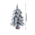 thumbnail image 2 of Mini Christmas Trees, Flocked Bottle Brush Tree for Tabletop Decor, Winter Holiday Table Decorations, 2 of 5