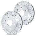 thumbnail image 2 of R1 Concepts Front Brake Rotor Kit |Brake Rotors| Brake Disc |Drilled and Slotted|fits 1986-1995 Toyota 4Runner, Pickup, 2 of 4