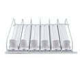 thumbnail image 1 of Empujador automático de bebidas, deslizable, ABS blanco, ancho ajustable, 12 oz, 16 oz, 16,9 oz, 20 oz, organizador de latas de refresco para refrigerador, para bebidas, 31 cm/12,2 pulgadas, 1 of 14