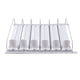 thumbnail image 1 of Empujador automático de bebidas deslizante ABS blanco, ancho ajustable, organizador de latas de refresco para refrigerador de 12 oz, 16 oz, 16,9 oz y 20 oz, 38 cm/14,96 pulgadas, 1 of 14