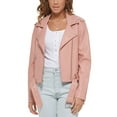 thumbnail image 2 of Levi's Womens Faux Leather Motorcycle Jacket, Red, Medium, 2 of 4