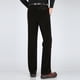 thumbnail image 5 of Pantalones largos de pana para hombre, de mediana edad, lisos, con botones, cremallera, cintura alta, bolsillos, pantalones largos de poliéster para hombre., 5 of 6