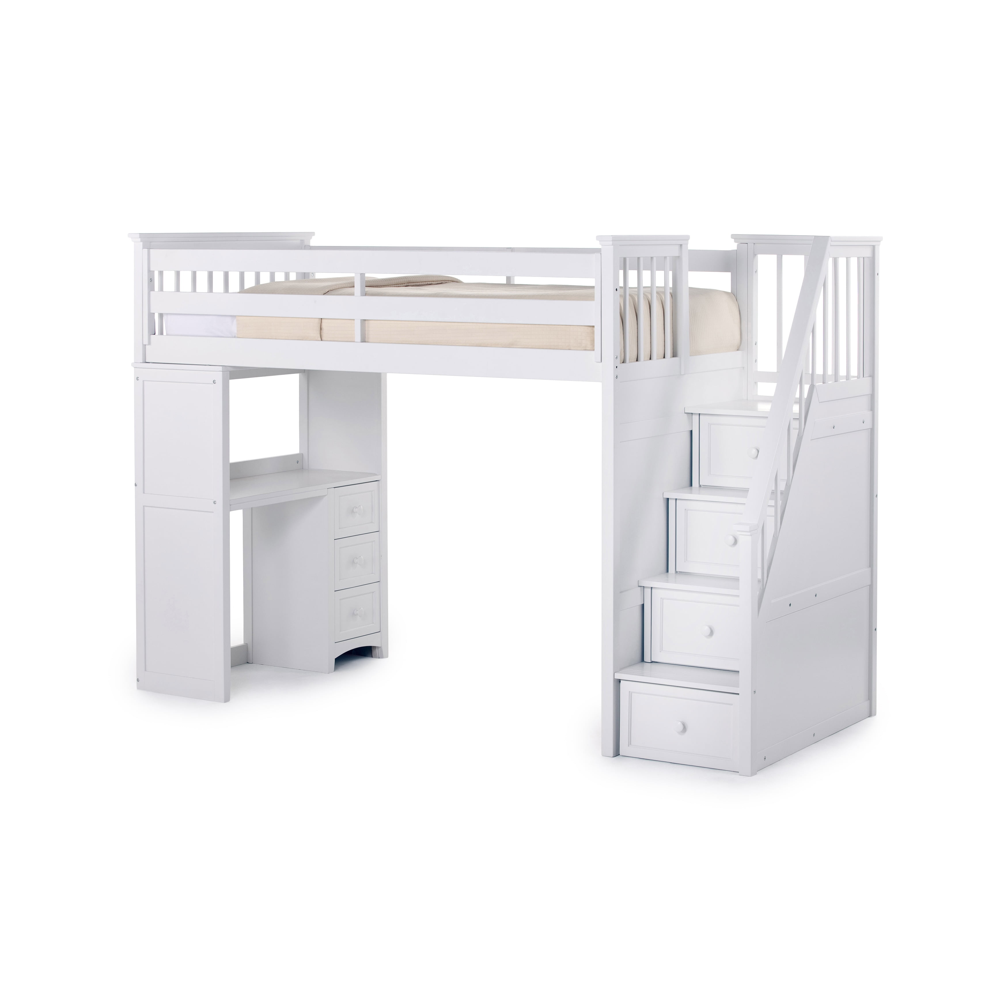 Hilale School House Stair Loft With Desk End White