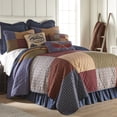 thumbnail image 3 of Donna Sharp Lakehouse Pieced Cotton Twin Colorful Patchwork Lodge Quilt, 3 of 4
