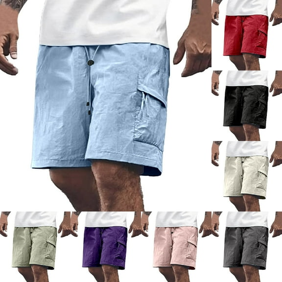 Mens Workout Shorts - Men's Summer Outdoor Shorts Men Lightweight Sports Gym Shorts Men's Shorts Casual Summer Shorts Activewear Workout Shorts for Men