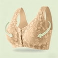 thumbnail image 2 of Women's Wireless Lace Bras,Front Button Closure Maternity Nursing,Wide Strap Seamless Comfort Support Pregnancy Sleep Bra, 2 of 6