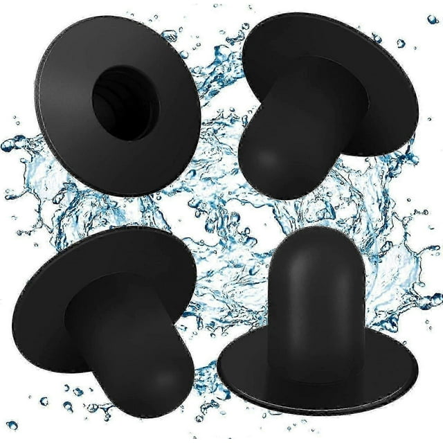 4 Pack Pool Wall Plugs - Above Ground Swimming Pool Replacement Parts, Filter Pump Strainer Hole Plug Stopper for Intex & Bestway Pools