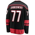 thumbnail image 3 of Men's Fanatics Mark Jankowski Black Carolina Hurricanes Home Breakaway Jersey, 3 of 3