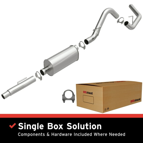 BRExhaust OE Replacement Exhaust System Kit 106-0808: Compatible with 2011-2014 Ford F-150 3.7L, 2011-2014 Ford F-150 5.0L, 2011-2014 Ford F-150 6.2L
