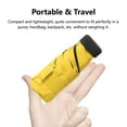 thumbnail image 4 of Toptie Mini Travel Umbrella, Compact Sun & Rain Umbrella with UV Protection (Yellow), 4 of 7