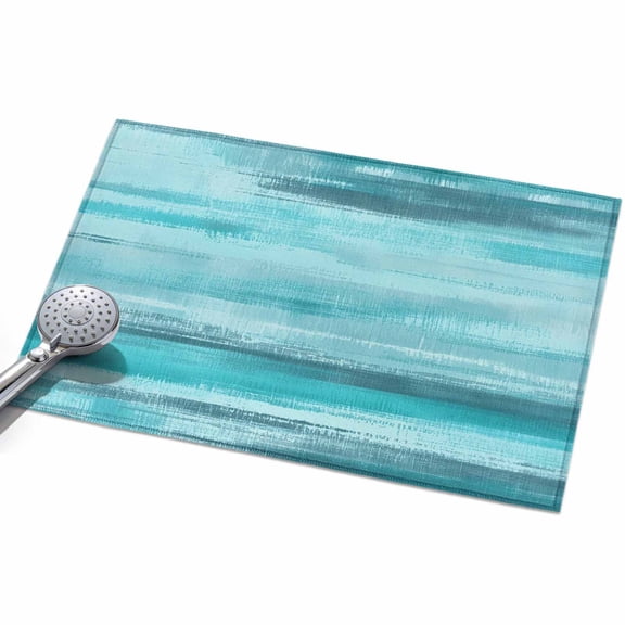 2x3 Washable Area Rugs,Turquoise Gradient Abstract Non-Slip Ultra Soft Rug Large Indoor Carpet,Modern Minimalist Art Floor Rugs for Home Living Room Bedroom Dining Room Office