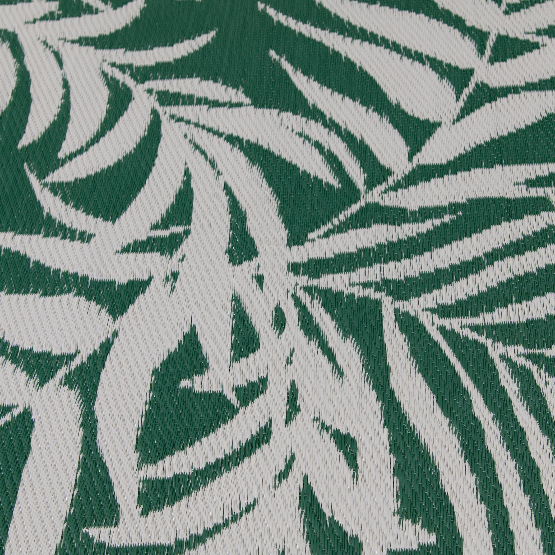 Mainstays Green Palm Plastic Outdoor Rug, 5'x7'