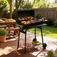 thumbnail image 5 of UBesGoo Charcoal Grill Portable BBQ Grill Smoker Steel BBQ Pit Outdoor for Camping w/ Workstation, 5 of 10