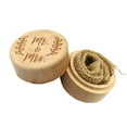 thumbnail image 2 of Rustic Wedding Wood Ring Holder Wedding Ring Bearer Box Engagement Engraving Wooden Rings Box, 2 of 7