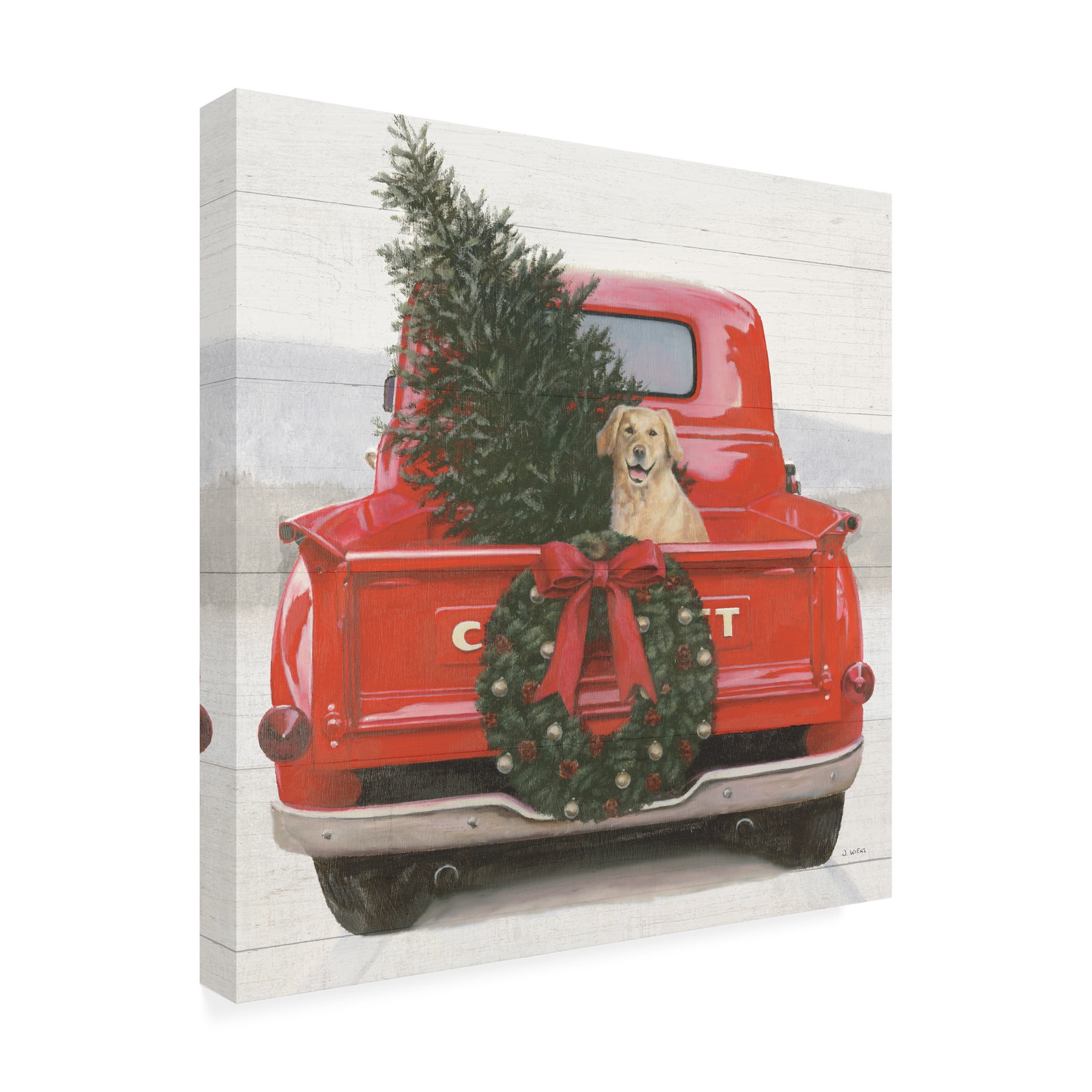 James Wiens 'Christmas in the Heartland IV Crop' Canvas Art