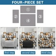 thumbnail image 6 of FOR U DESIGNS Funny Dog Pattern Recliner Chair Covers 4-Pieces Stretch Recliner Armchair Covers Wear-Resistan Sofas Couches Slip Protector with Storage Pockets, 6 of 8