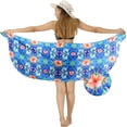 thumbnail image 4 of LA LEELA Women's Bikini Beach Swimwear Cover Ups Sarong One Size Rainbow, Floral, 4 of 4