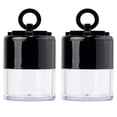 thumbnail image 1 of Miangastore 2 Pcs Pot de Poudre Réutilisable pour Application de Maquillage avec Coton Floqué 5g Noir, 1 of 8