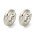 thumbnail image 2 of 304 Stainless Steel Ear Cuff Findings Round Stainless Steel color 29.5x30x9.5mm, 2 of 2