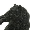 thumbnail image 5 of DecMode Polystone Glam and Luxurious Leopard/Panther Floor Sculpture, Black with Dazzling Crystalized Pattern, 39"W x 19"L x 14"H, 5 of 12