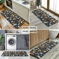 thumbnail image 6 of Brown Mushroom Leaf Dark Blue Pattern Kitchen Rug Mat,Kitchen Runner Rugs Non Skid Washable,Decorative Kitchen Floor Mats for Kitchen,Sink,Laundry,17"x47.2", 6 of 7