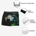 thumbnail image 5 of Rateoe Realistic Style Colorful Wolf A Mens Boxer Briefs Poly Spandex Performance Boxer Briefs Underwear Hem Boxer Briefs - Small, 5 of 8