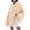 Beige, variant on Autumn Winter Women's Long Sleeved Elegant High Neck Round Neck Bat Oversized Sweater Autumn Ribbed Knit Casual Jacket Tops