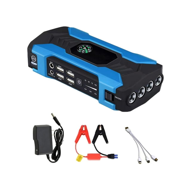 Riwesomey Arrancador de coche, interruptor portátil resistente al agua, dispositivo de arranque de emergencia ligero, de de banco de Vehículos, repuestos y accesorios Mis Azul/Estándar Riwesomey VI017949-03