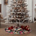 thumbnail image 4 of Sikiie Many Kind Of Flowers Christmas Tree Skirt, Christmas Tree Decorations, Christmas Decor, Tree Mat Decoration(30-48IN)-30", 4 of 6