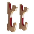 thumbnail image 3 of Wall Mount Display Stand, Display Hanger, Bamboo, Velvet Padded Hook Wall Display Rack for Flute Tanto 2 Tier, 3 of 8