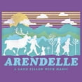thumbnail image 2 of Girl's Frozen 2 Magical Traveler Silhouette  Graphic Tee Purple Berry X Large, 2 of 4