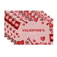 thumbnail image 6 of Valentine's Day Placemats, Red Love Heart Table Mats for Kitchen Dining, Wedding Anniversary Decor, 6 of 6