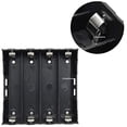 thumbnail image 3 of 18650 Battery Case Holder, 4 Pcs 4 Slots x 3.7V DIY Battery Storage Box, in Parallel Black Plastic Batteries Case with Pin for Soldering 4 x 18650, by, 3 of 5